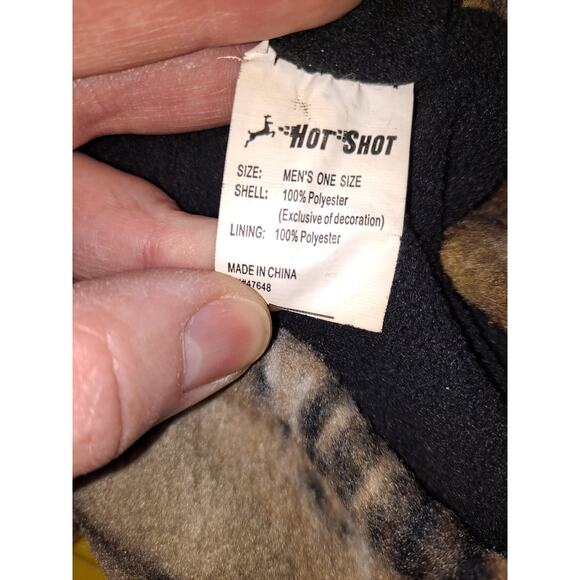 Hot Shot Men's Realtree Edge "Challenger" Camo Fuzzy Fleece Hood - Picture 7 of 7